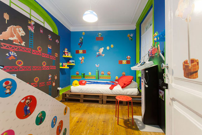 Super Mario-inspired Airbnb apartment in Lisbon, Portugal