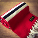 Vintage-style merino wool football scarves by Retro Clasico