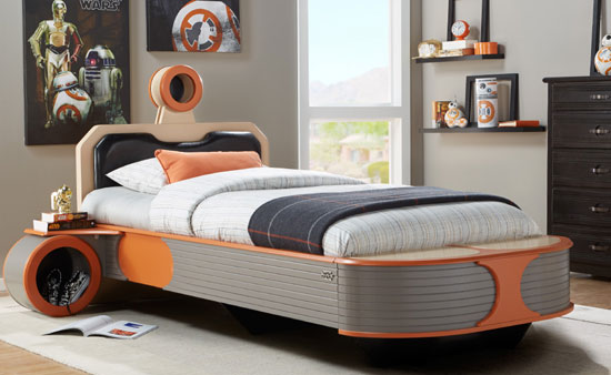 rooms to go star wars bed