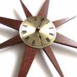 Midcentury-style sunburst and starburst clocks by Absolute Black Granite