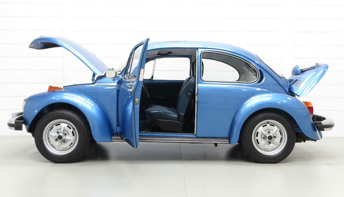 1970s limited edition La Grande Bug Volkswagen Beetle with very low mileage