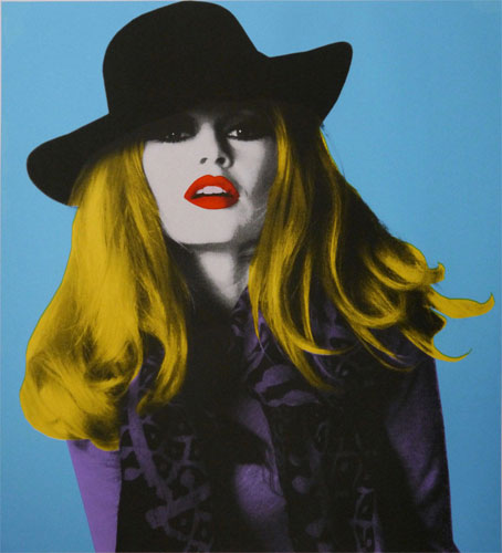 Brigitte Bardot limited edition pop art prints by David Studwell