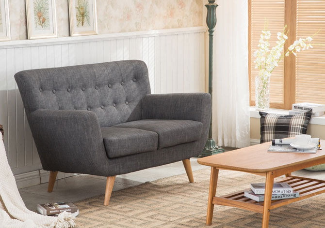 Midcentury-style Crispin sofas at Matalan