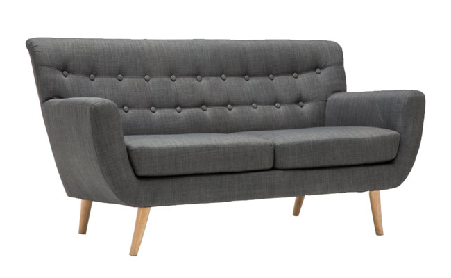 Midcentury-style Crispin sofas at Matalan