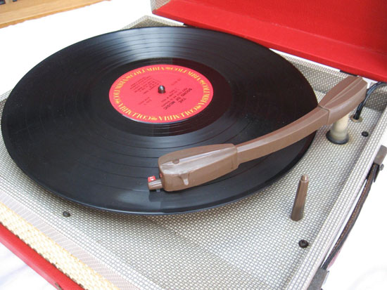 Original 1950s Dansette Junior De Luxe record player