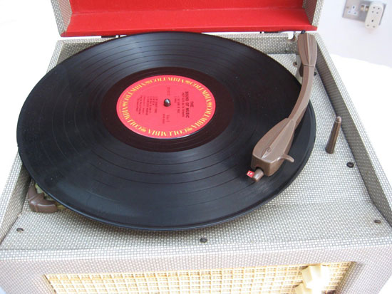 Original 1950s Dansette Junior De Luxe record player