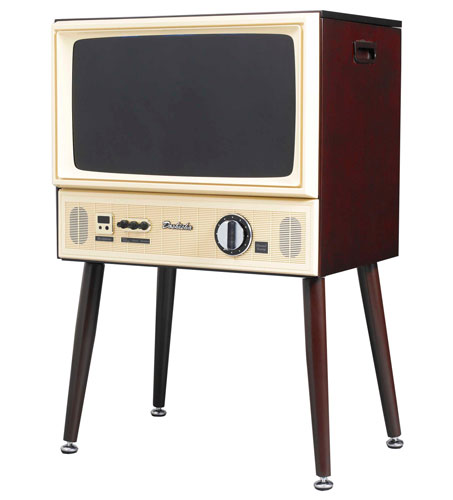 Old school viewing: Doshisha 1960s-style Vintage Taste LCD TV