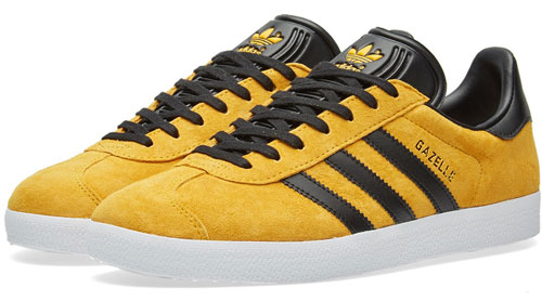Adidas Gazelle trainers reissued in a gold and black finish