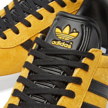 Adidas Gazelle trainers reissued in a gold and black finish