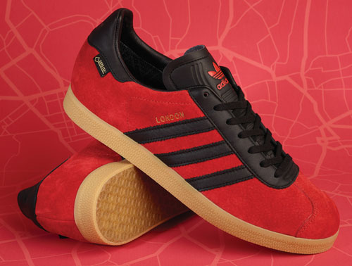 adidas london trainers red black