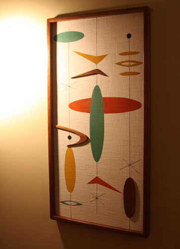 Midcentury-inspired wall art by Modern Retrograde