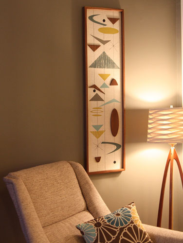 Midcentury-inspired wall art by Modern Retrograde