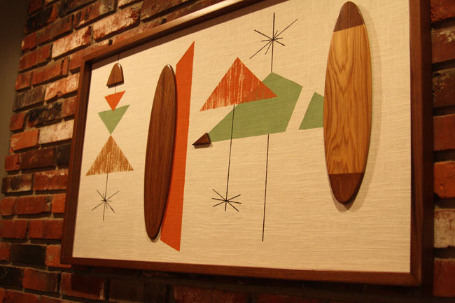 Midcentury-inspired wall art by Modern Retrograde