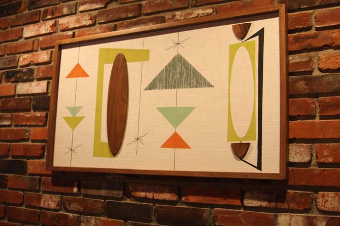 Midcentury-inspired wall art by Modern Retrograde