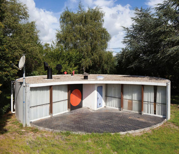 1960s Serge Binotto-designed circular property in Mirepoix, Ariege, south west France