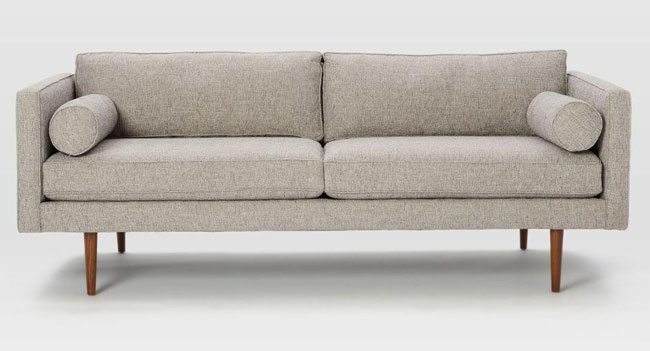 Midcentury-style Monroe sofa at West Elm