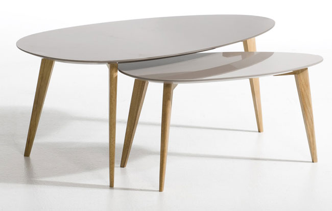 Midcentury-style Flashback coffee table returns to La Redoute with a new lacquered finish