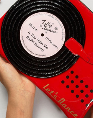 Tatty Devine Record Player Pouch at ASOS