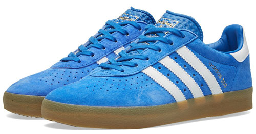 1980s Adidas 350 trainers return in blue nubuck