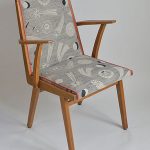 Re-upholstered midcentury chairs by Elizabeth Rose