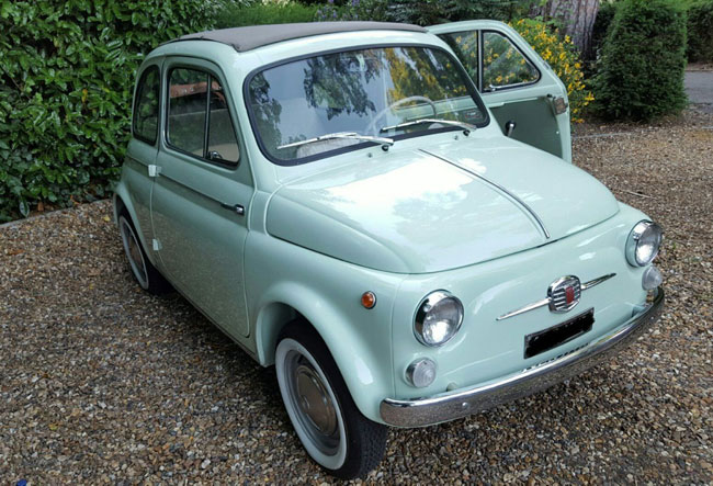 1960s Fiat 500D Trasformabile car