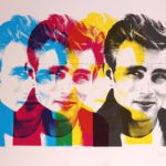 James Dean pop art print by Russell Marshall