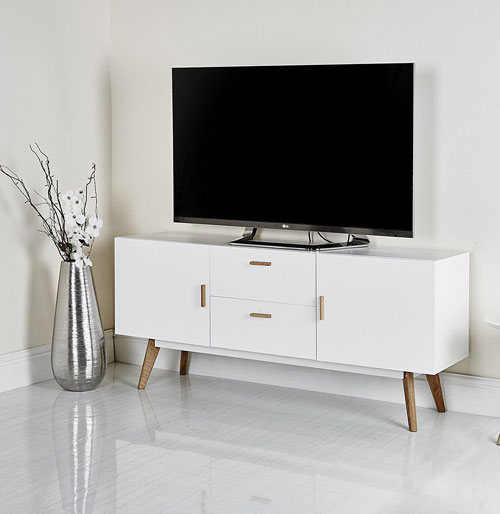 Mmilo Scandinavian-style television stands at Amazon