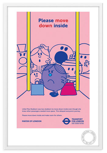 Limited edition Mr Men x Transport for London prints