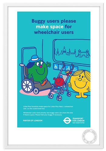 Limited edition Mr Men x Transport for London prints