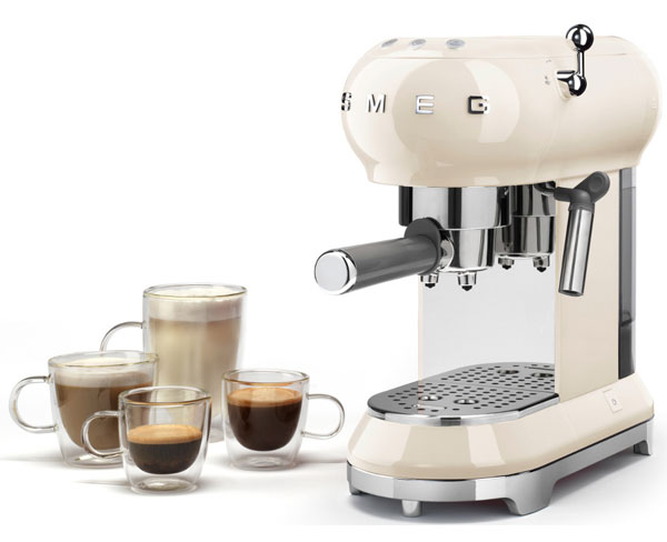 Smeg adds the ECF01 espresso machine to its retro kitchen range