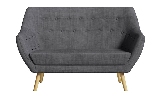 High street retro: Sterling midcentury-style sofa and armchair at Matalan