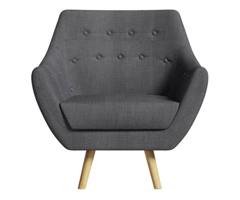 High street retro: Sterling midcentury-style sofa and armchair at Matalan