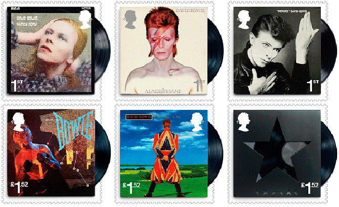 Royal Mail unveils David Bowie stamps plus limited edition souvenirs and gifts