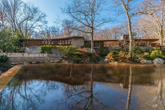 Retro house for sale: Frank Lloyd Wright-designed Tirranna in New Canaan, Connecticut, USA