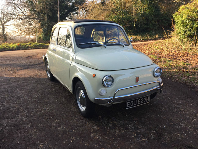 Low mileage 1970 classic Fiat 500L on eBay