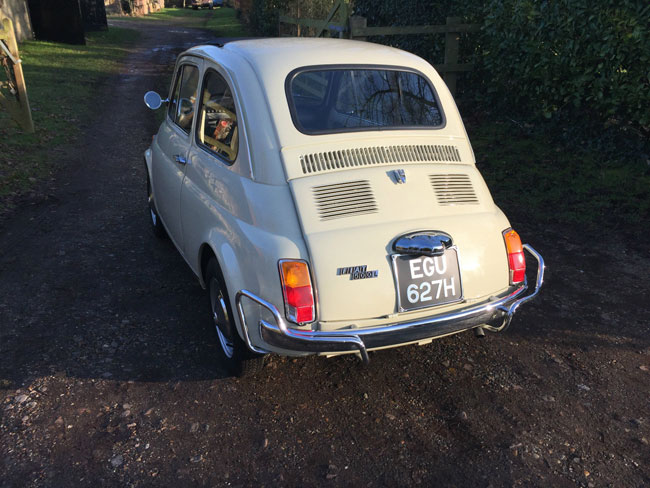 Low mileage 1970 classic Fiat 500L on eBay