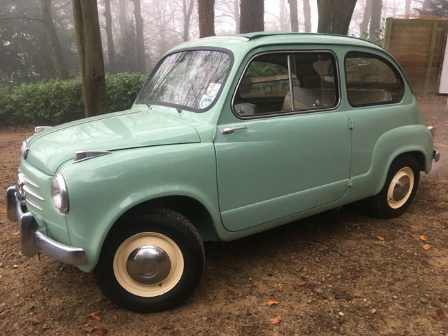 1950s Fiat 600 Trasformabile car on eBay