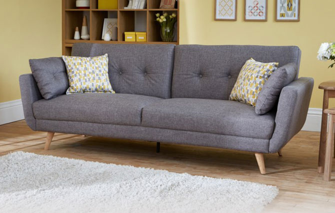 Inca midcentury-style sofa bed at DFS