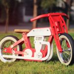 Jokos vintage-style cafe racer balance bikes for kids