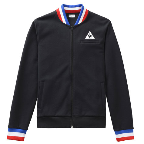 Vintage-style Le Coq Sportif Vasili tracktop returns in black