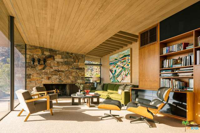 Retro house for sale: The Edris House by E Stewart Williams in Palm Springs, California, USA