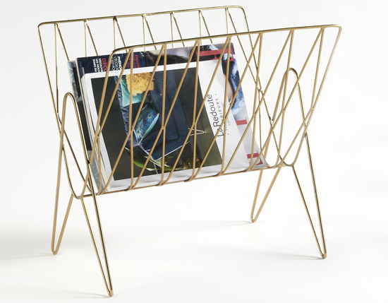 1950s-style Niouz magazine rack at La Redoute