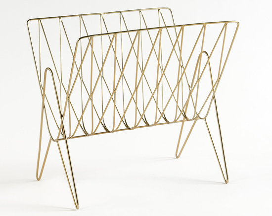 1950s-style Niouz magazine rack at La Redoute