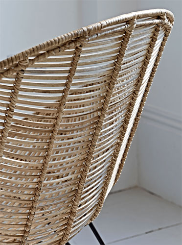 1950s-inspired rattan occasional chair at Cox and Cox