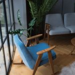 Midcentury modern chairs and coffee tables at Rose & Grey