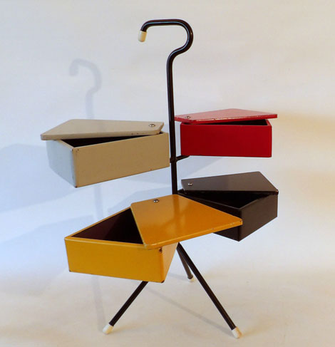 1950s Joos Teders-designed sewing stand on eBay