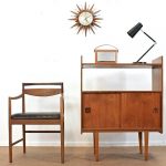 Midcentury-style teak record storage unit on eBay