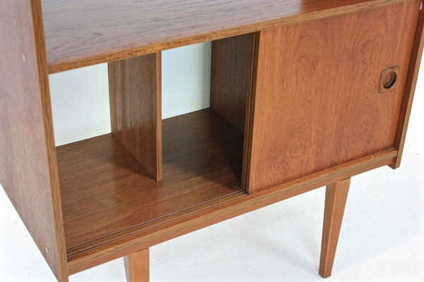 Midcentury-style teak record storage unit on eBay