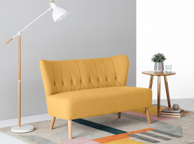 Charley retro two-seater sofa at Made