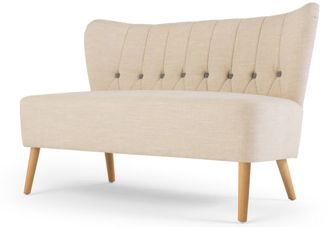 Charley retro two-seater sofa at Made